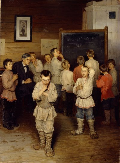 Mentalregning ved folkeskolen, 1895 av Nikolai Petrovich Bogdanov Belsky