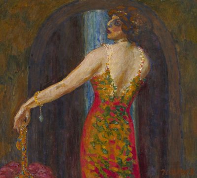 Portrett av Evfimia Nosova, født Ryabushinskaya 1881-1960 av Nikolai Petrovich Feofilaktov