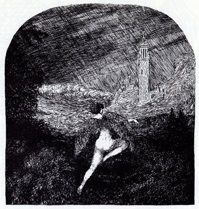 Romantikk. Symbolistisk magasin Vesy The Balance, 1905 av Nikolai Petrovich Feofilaktov