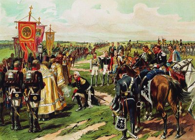 Marschall Mikhail Kutuzov før slaget ved Borodino, 1912 av Nikolai Semyonovich Samokish
