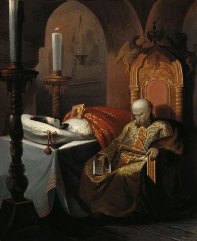 Ivan den grusomme og hans sønn Ivan fredag 16. november 1581, 1860-årene. av Nikolai Semyonovich Shustov
