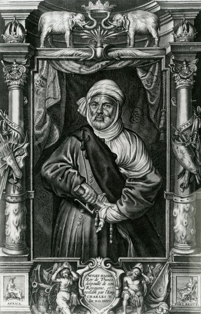 Abu l-Hasan Ali, også kalt Muley Hacén, 1535 av Nikolaus van der Horst