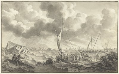 Dikebrudd ved Kampen, 1775 av Noach van der Meer (II)