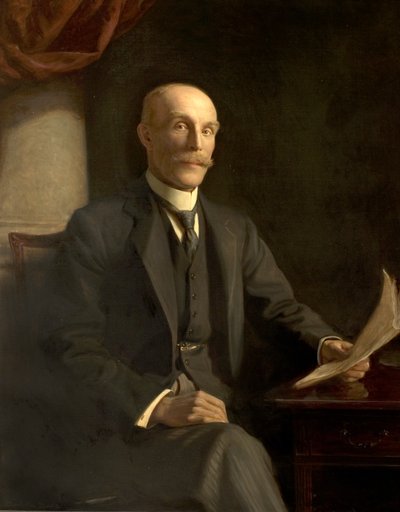 Sir John T. McCraith, JP (olje på lerret) av Noel Denholm Davis