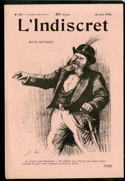 Cover av ""L'Indiscret"", Satirical in B & W av Noel Dorville