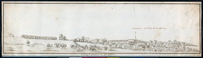Charonne, ca. 1677 (penn og blekk med vask på papir) av Noel Gasselin
