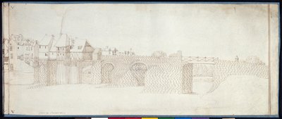Panorama of Charenton (penn og blekk på papir) av Noel Gasselin