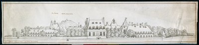 St Louis Hospital, ca. 1677 (penn og blekk på papir) av Noel Gasselin