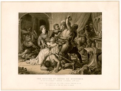 Beslaget av Roger de Mortimer 1287-1330 ved Nottingham Castle, 1800-tallet. av Noel Paton
