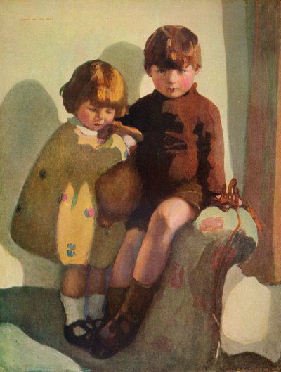 Ian og Rosemary, c1923 av Norah Neilson Gray