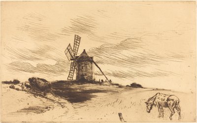 Møllen ved Saint Jacut av Norbert Goeneutte