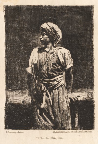 mauriske typer, 1875. av Norbert Goeneutte