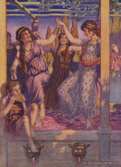 The Vats of Luna (farge litho) av Norman Ault