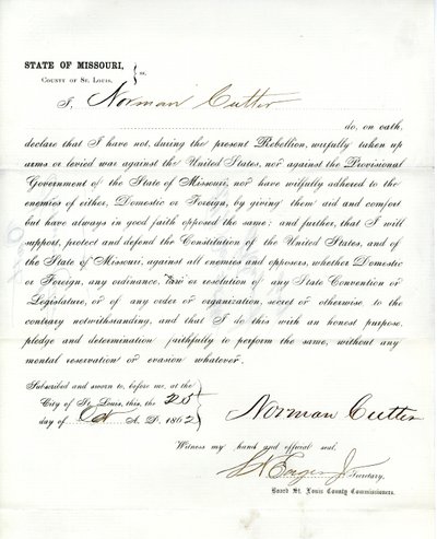 Lojalitetsed av Norman Cutter fra Missouri, fylket St. Louis av Norman Cutter