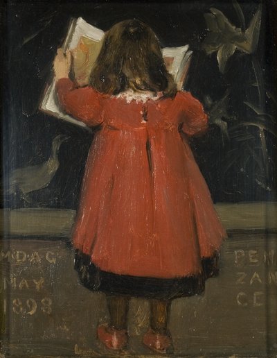 Portrett av kunstnerens datter, Alethea Garstin av Norman Garstin