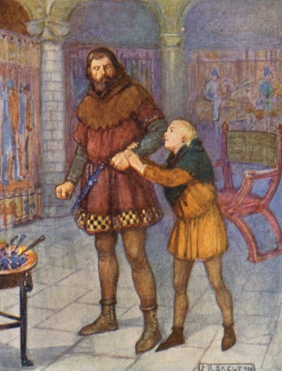 Illustrasjon til historier fra Shakespeare (fargelitografi) av Norman Mills (after) Price