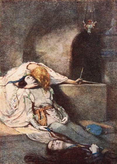 Romeo og Julie, Act V Scene 3, illustrasjon fra 
