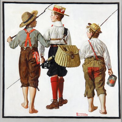Fisketur, de kommer tilbake neste uke av Norman Rockwell