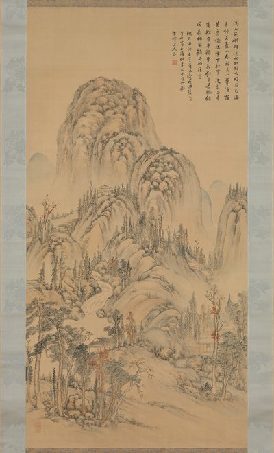 Møte med en venn på en høstdag, 1822. av Noro Kaiseki
