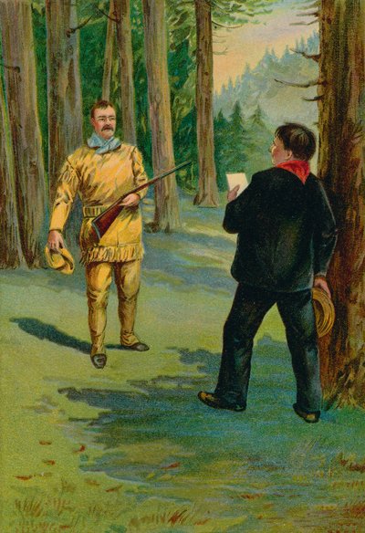 Theodore Roosevelt tilkalt til sengen til den døende presidenten av North American