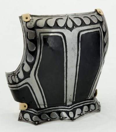Bakplate, ca. 1580 (lakkert stål med moderne skinn) av North German School