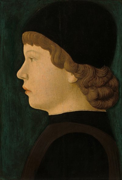 Profilportrett av en gutt av North Italian 15th Century