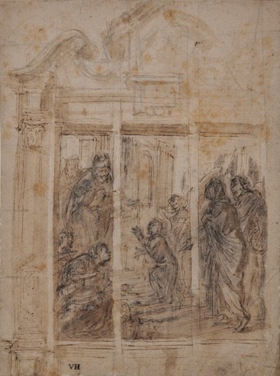 Presentasjonen av jomfruen ved tempelet av Northern Italian School