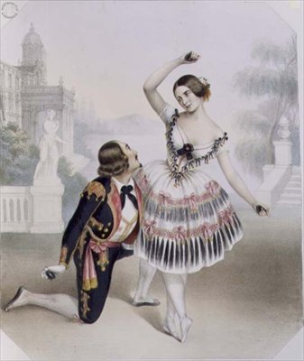 Fanny Cerrito (1817-1909) og S. Leon fra Her Majesty