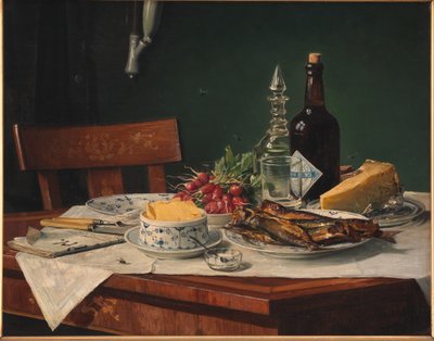 Et lunsjbord av O.A. Hermansen
