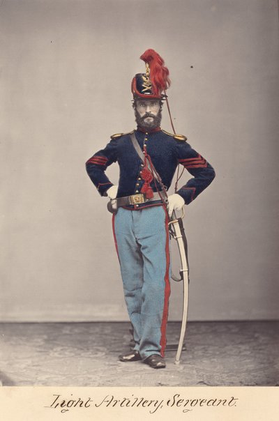 Lett artilleri, sersjant av O.H. Willard