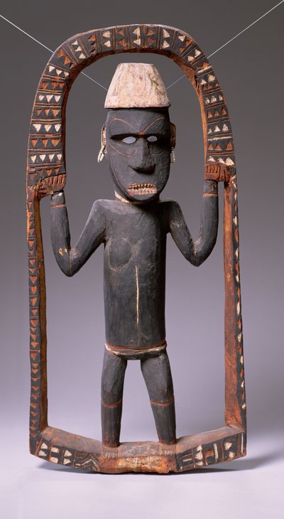 Figur fra Canoe House, Salomonøyene (tre) av Oceanic