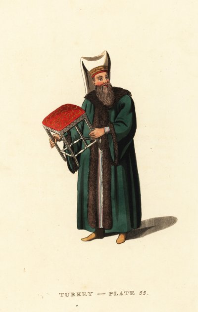 Krakkbærer til Grand Signior, Sultan fra det osmanske riket av Octavian (after) Dalvimart