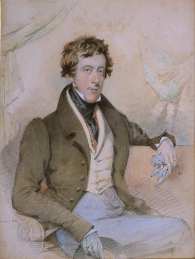 Portrett av William Spencer, 6. hertug av Devonshire av Octavius Oakley
