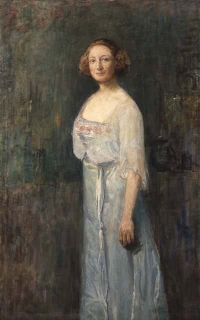 Actress Johanne Dybwad (1867-1950) av Oda Krohg