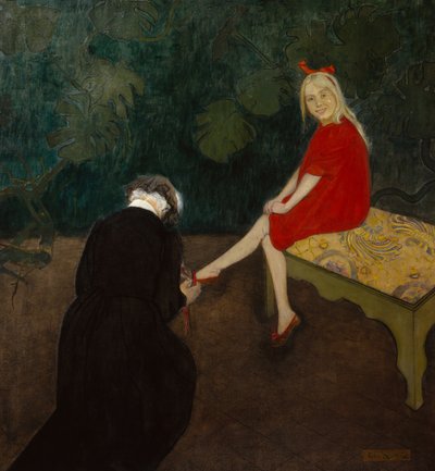 rød og svart av Oda Krohg
