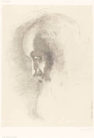A La Vieillesse (Til alderdom) av Odilon Redon