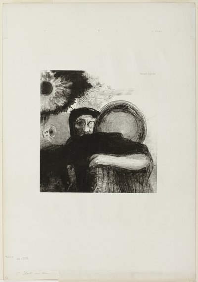 A Strange Juggler, plate 5 fra Homage to Goya av Odilon Redon