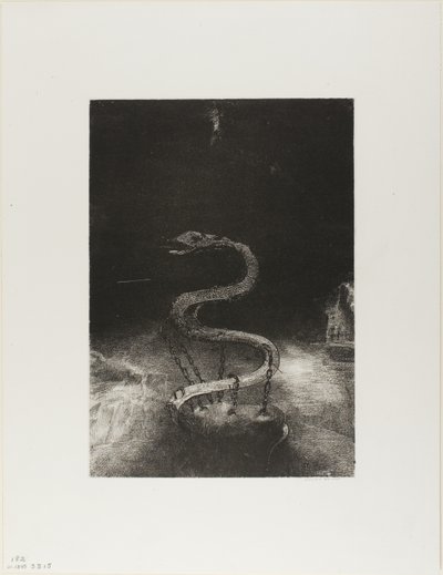 Og bundet ham i tusen år, plate 8 av 12 av Odilon Redon