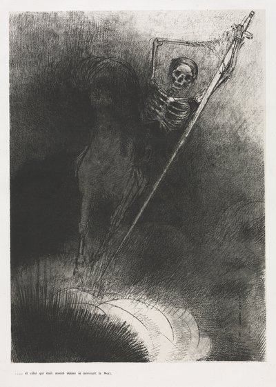 Og hans navn som satt på ham var døden av Odilon Redon