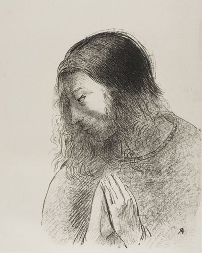 Og jeg John så disse tingene og hørte dem, plate 12 av 12 av Odilon Redon