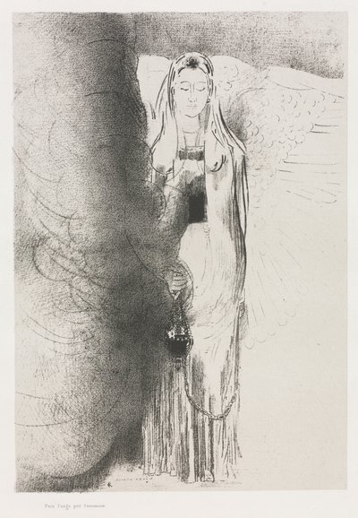Og engelen tok røkelseskaret av Odilon Redon