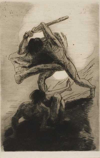 Kain og Abel av Odilon Redon