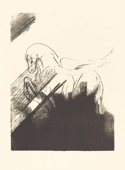 Cheval aile (Winged Horse) av Odilon Redon