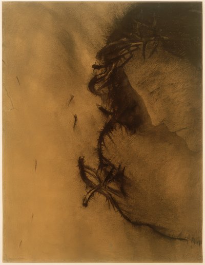 Kristus (Tornekronen) av Odilon Redon