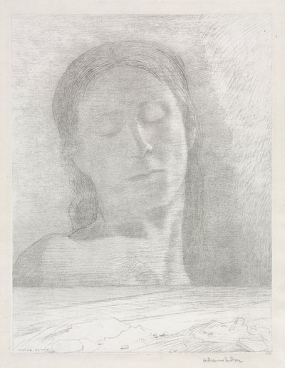 Lukkede øyne av Odilon Redon