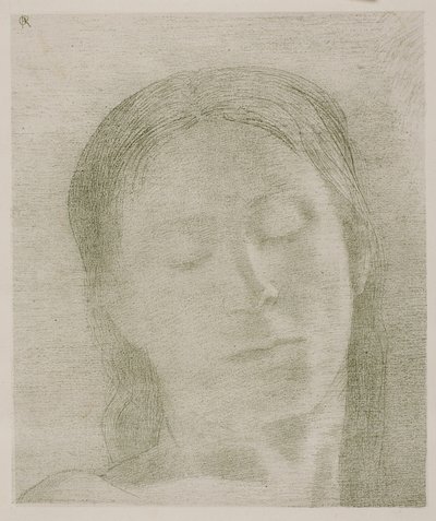 Lukkede øyne av Odilon Redon