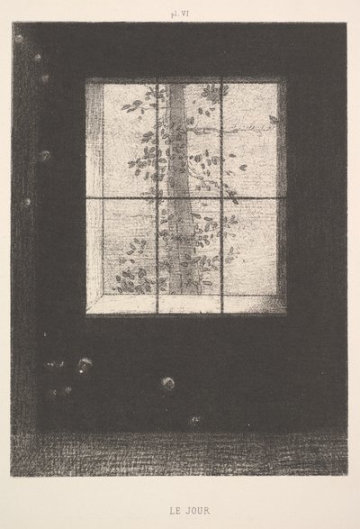 Day Le Jour, fra serien, Dreams Songes, plate VI, 1891. av Odilon Redon
