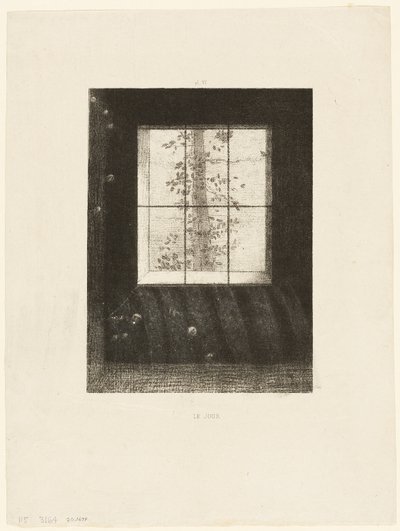 Dag, plate 6 fra Dreams av Odilon Redon