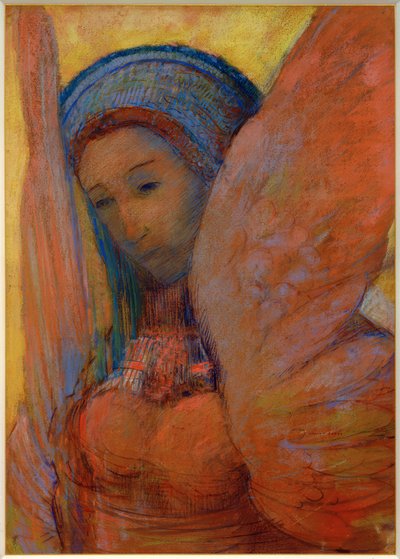 Die Lyra (Sfinx) av Odilon Redon