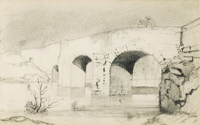 Tegning fra et album med tittelen "The Baskerland", 1862-63 av Odilon Redon